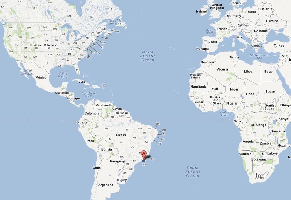 Rio á korti
