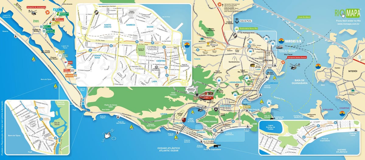 kort af Rio de Janeiro