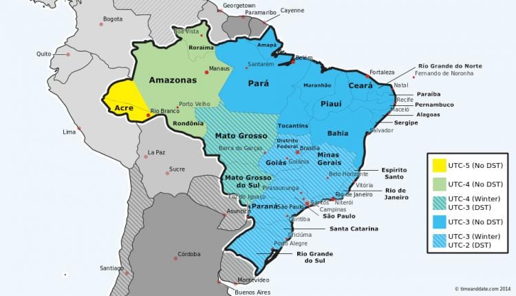 Rio tímabelti kort