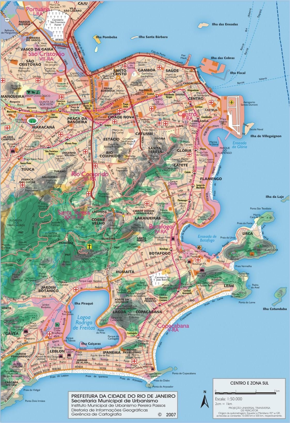 kort fyrir Rio de Janeiro