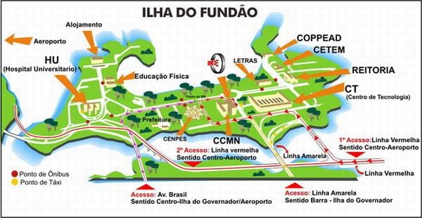 Rio de Janeiro skóla kort