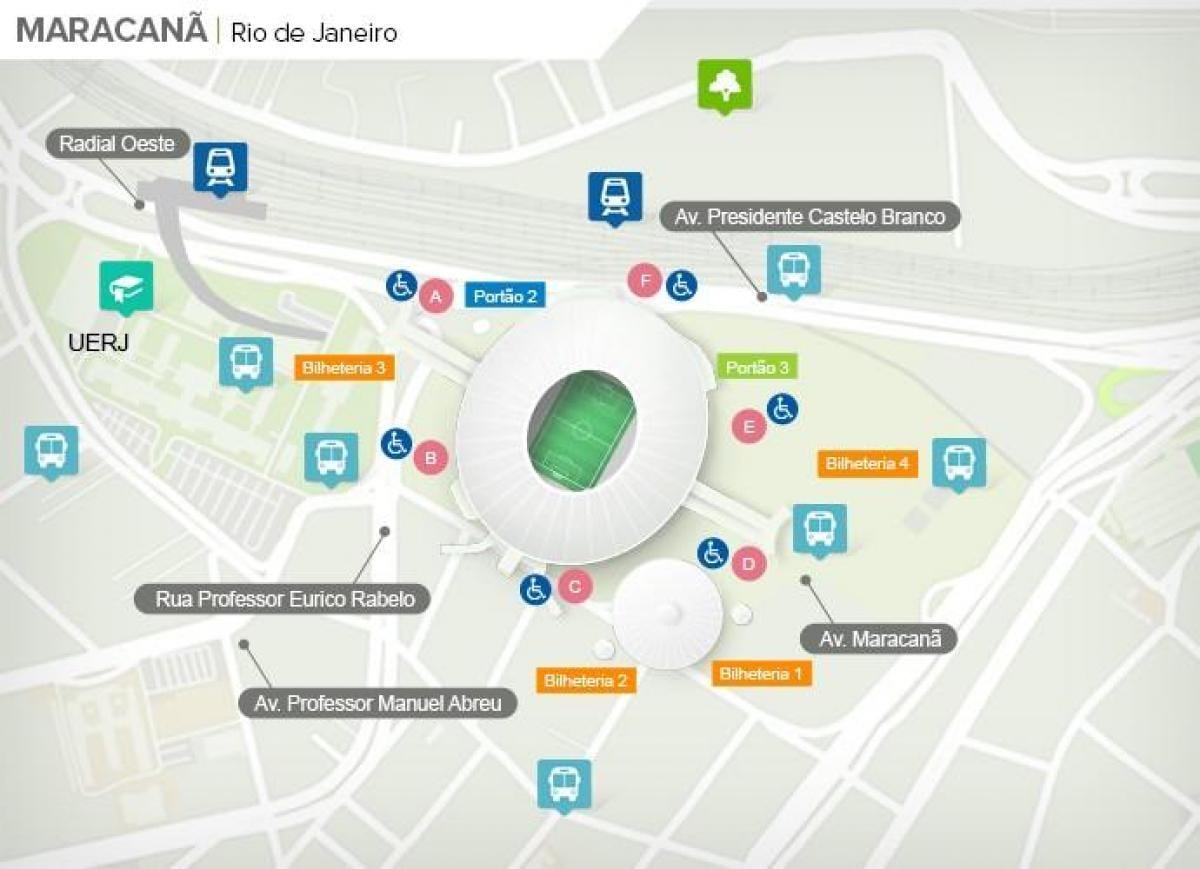 Rio de Janeiro völlinn kort